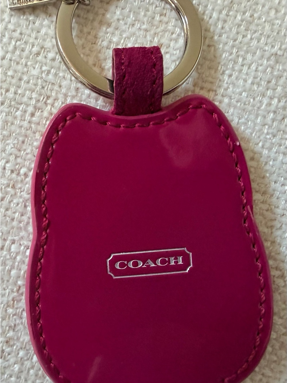 Coach Owl Keychain in Dark Pink - Cute Accessory - Picture 2 of 2